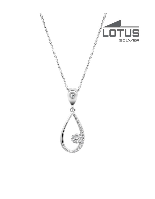 LOTUS SILVER NECKLACE 